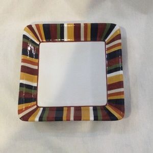 Pampered Chef Simple Additions Stripes Salad Plate - EXCELLENT CONDITION